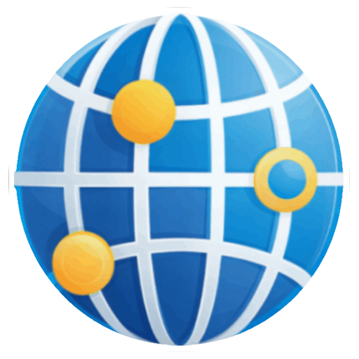 Geographic coordinates app icon